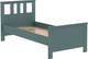 Миниатюра изображения товара Односпальная кровать Mio Tesoro Сага 90x200 / 2.08.04.050.6 (темно-бирюзовый)