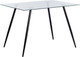 Миниатюра изображения товара Обеденный стол Tetchair Sophia 80x110x75 металл/стекло (черный/прозрачный)