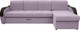 Миниатюра изображения товара Диван угловой Сириус Лидер-6 с оттоманкой НПБ 300x165 (Eva 13 велюр светло-фиолетовый)