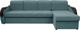 Миниатюра изображения товара Диван угловой Сириус Лидер-6 с оттоманкой НПБ 300x165 (Eva 20 велюр зеленый)
