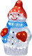Миниатюра изображения товара Светодиодная фигура 3D Волшебная страна Снеговик 50LED / 106185