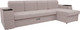 Миниатюра изображения товара Диван угловой Сириус Лидер-13 с оттоманкой ППУ 330x165 (Eva 05 велюр светло-бежевый)