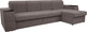 Миниатюра изображения товара Диван угловой Сириус Лидер-13 с оттоманкой ППУ 330x165 (Eva 06 велюр темно-серый)