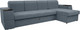 Миниатюра изображения товара Диван угловой Сириус Лидер-13 с оттоманкой НПБ 330x165 (Eva 10 велюр серый)