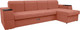 Миниатюра изображения товара Диван угловой Сириус Лидер-13 с оттоманкой НПБ 330x165 (Eva 17 велюр терракотовый)