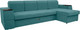 Миниатюра изображения товара Диван угловой Сириус Лидер-13 с оттоманкой НПБ 330x165 (Eva 23 велюр зеленый)