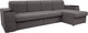 Миниатюра изображения товара Диван угловой Сириус Лидер-13 с оттоманкой НПБ 330x165 (Eva 24 велюр темно-серый)