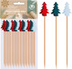 Миниатюра изображения товара Набор шпажек для канапе Мультидом Новогодняя ель BJ2-444 (24шт)