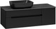 Миниатюра изображения товара Тумба под умывальник Misty Роял 120 / П-Роя-01120-021П2Я+VS03-120 (подвесная, черный)