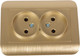 Миниатюра изображения товара Розетка Luxar Deco 10.035.05 (шампань)