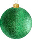 Миниатюра изображения товара Шар новогодний Justys В06 (80мм, зеленый)