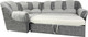 Миниатюра изображения товара Диван угловой Lama мебель Афина М Правый (Alaska Ash/Alaska Grey)