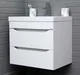 Миниатюра изображения товара Тумба под умывальник Айсберг Bazis 60 Ева В2 DA5914T (с двумя ящиками)
