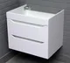 Миниатюра изображения товара Тумба под умывальник Айсберг Bazis 60 Ева В2 DA5914T (с двумя ящиками)