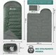 Миниатюра изображения товара Спальный мешок RSP Outdoor Sleep 350 Big / SB-SLE-350-BIG-GN-L (зеленый)