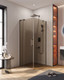 Миниатюра изображения товара Душевой уголок Cezares SLIDER-AH-1-90-100/110-BR-GM