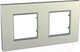 Миниатюра изображения товара Рамка для выключателей и розеток Schneider Electric Unica MGU6.704.57