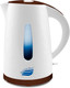 Миниатюра изображения товара Электрочайник Великие Реки Томь-1 (белый/коричневый)