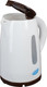 Миниатюра изображения товара Электрочайник Великие Реки Томь-1 (белый/коричневый)