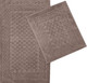 Миниатюра изображения товара Набор ковриков для ванной и туалета Karven Zerguven / KV 111 (Eko Hali Rengi/темно-бежевый)
