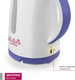 Миниатюра изображения товара Электрочайник Мастерица ЕК-1701M (белый/фиолетовый)