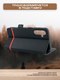 Миниатюра изображения товара Чехол-книжка Case Book Tec. Spark Go 2024/20/20C/Infinix Hot 40i/Smart8/Tecno Pop8 (черный карбон, магнитная застежка)