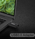 Миниатюра изображения товара Адаптер VDENMENV DU13 USB 3.0 - Type-C (черный)