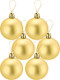 Миниатюра изображения товара Набор шаров новогодних Miland Чудеса / НУ-5621 (12шт, 4см, золото)