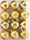 Миниатюра изображения товара Набор шаров новогодних Miland Чудеса / НУ-5621 (12шт, 4см, золото)