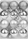 Миниатюра изображения товара Набор шаров новогодних Miland Чудеса / НУ-5623 (12шт, 4см, серебряный с узором)