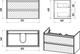 Миниатюра изображения товара Тумба с умывальником Brevita Chester 90 / CHE-09090-49502Я+13090-KL