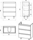 Миниатюра изображения товара Тумба с умывальником Brevita Victory 70 / VIC-07070-0103Я+11070-KL