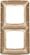 Миниатюра изображения товара Рамка для выключателей и розеток Kranz KR-78-0316 (золотой)