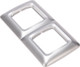 Миниатюра изображения товара Рамка для выключателей и розеток Kranz KR-78-0286 (серебряный)