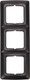 Миниатюра изображения товара Рамка для выключателей и розеток Kranz KR-78-0347 (черный металлик)