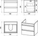 Миниатюра изображения товара Тумба с умывальником Misty Коломбо 60 / П-Кол06060-011П2Я+5216120