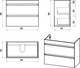 Миниатюра изображения товара Тумба с умывальником Misty Мира 90 / П-Мир-01090-012Я+13090-KL