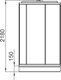 Миниатюра изображения товара Душевая кабина Domani-Spa Simple 99 / DS01Sm99LWCl00 (белый/прозрачное стекло)