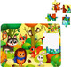 Миниатюра изображения товара Развивающая игра Puzzle Time Лесные зверята. С раскраской / 4659720 (34эл)