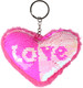 Миниатюра изображения товара Брелок Sima-Land Сердечко на брелоке / 10091856 (фуксия)