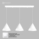 Миниатюра изображения товара Люстра Estares Lampa 21W 3R-ON/OFF-600х1340-WHITE/CLEAR-220-IP20