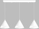 Миниатюра изображения товара Люстра Estares Lampa 21W 3R-ON/OFF-600х1340-WHITE/CLEAR-220-IP20