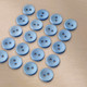 Миниатюра изображения товара Набор пуговиц Sentex P-001-11.5/2 (20шт, голубой)