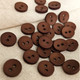 Миниатюра изображения товара Набор пуговиц Sentex P-001-11.5/2 (50шт, коричневый)