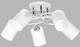Миниатюра изображения товара Люстра Aitin-Pro НПБ 02-5x60-101 / 6108A/5 (белый/хром)