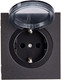 Миниатюра изображения товара Розетка Kranz Strong KR-78-0702-5 (антрацит)