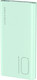Миниатюра изображения товара Портативное зарядное устройство XO PR229 10000mAh (зеленый)