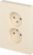 Миниатюра изображения товара Розетка INTRO Accent 6-204-02 / Б0063474 (слоновая кость)