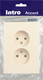 Миниатюра изображения товара Розетка INTRO Accent 6-204-02 / Б0063474 (слоновая кость)