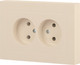 Миниатюра изображения товара Розетка INTRO Accent 6-204-02 / Б0063474 (слоновая кость)